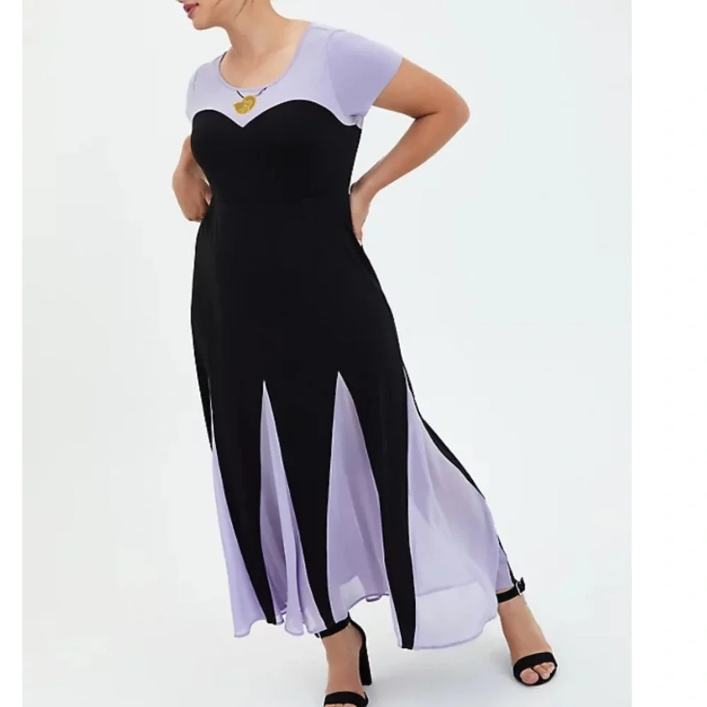 TORRID NWT LITTLE MERMAID - URSULA MAXI DRESS - Picture 2 of 6